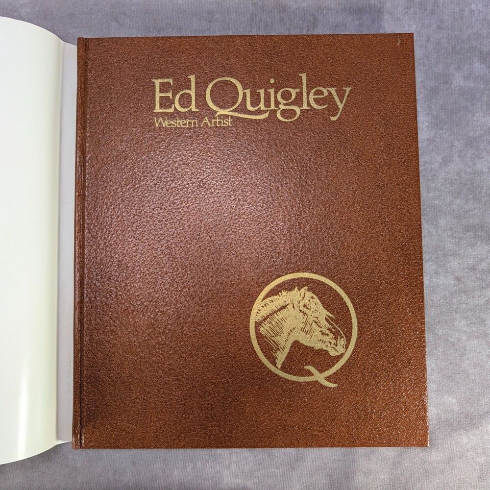 Ed Quigley Western Artist Carl Gohs Hardcover Book Signed 1st Ed Original Box